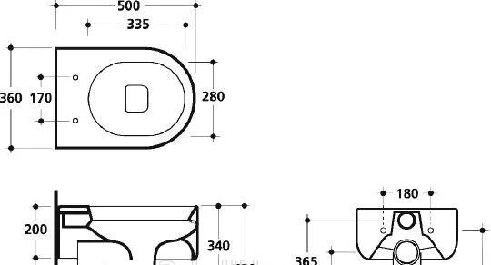 Kerasan Flo, Унитаз подвесной, 311501