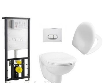 Vitra Normus, Унитаз подвесной с инсталляцией и кнопкой, 9773B003-7203