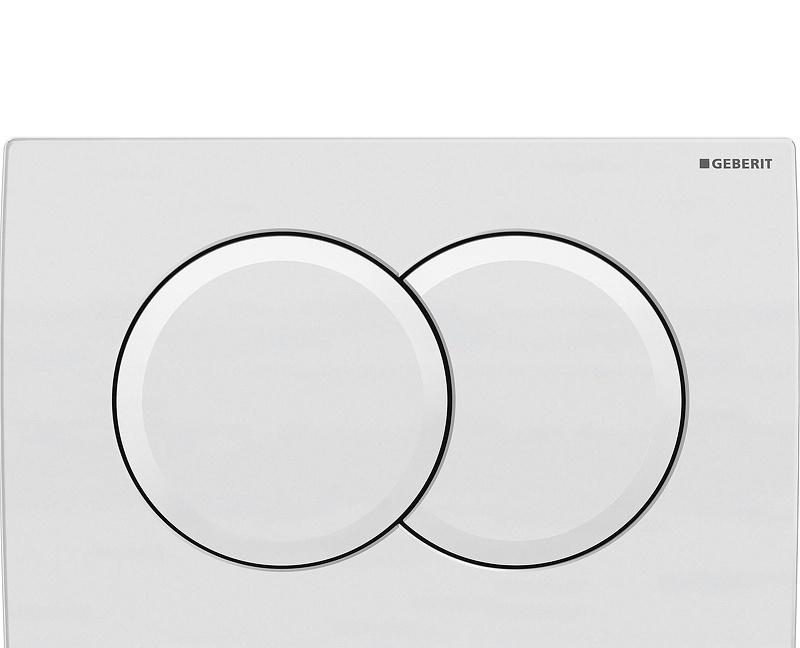 Кнопка смыва - Geberit, Delta 01, 2.3x24.6x16.4 см, 115.107.11.1