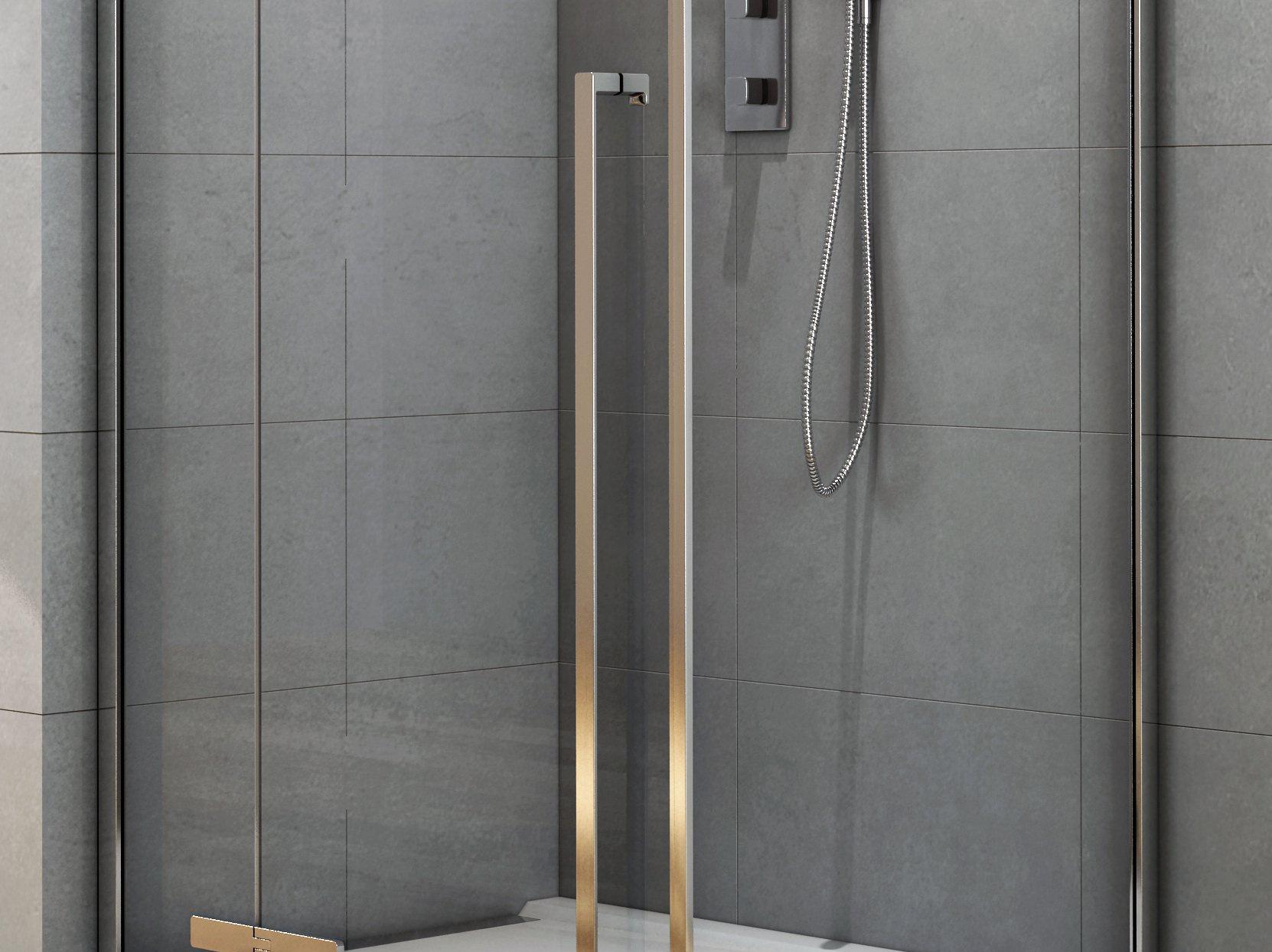 Душевой уголок - Aquanet, Ideal, 89x139x200 см, 00243630 / AE-AXC94MB-S-C