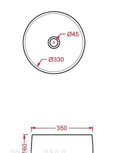 ArtCeram Cognac, Раковина, COL004 05 00