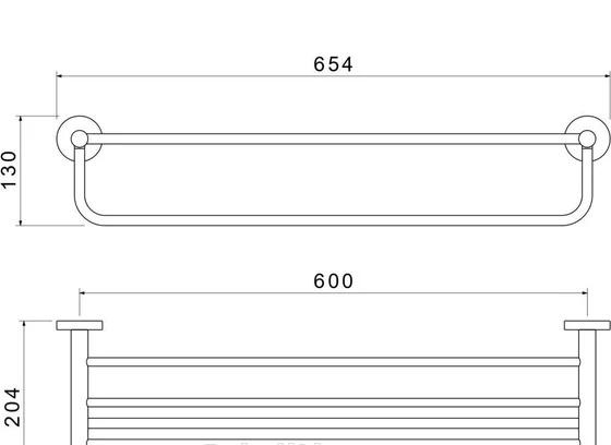 Aquatek Европа, Полка с полотенцедержателем, AQ4115CR