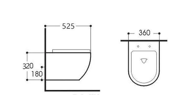 Aquatek Европа, Унитаз подвесной, AQ1901-00