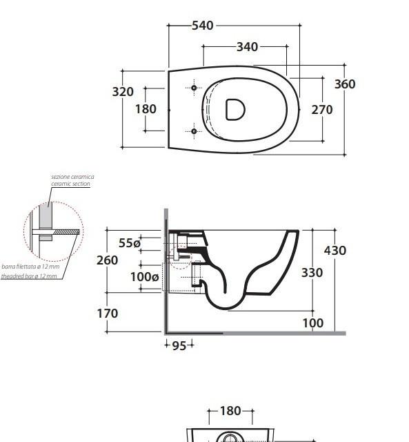 Globo 4ALL, Унитаз подвесной, MDS03.BO