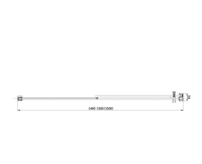 Душевая дверь - Aquanet, Delta, 140x200 см, NPE6121