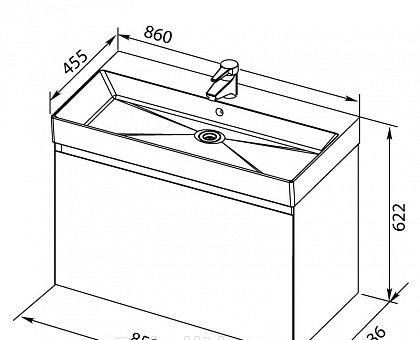 Aquanet Йорк, Тумба для раковины, 00202092