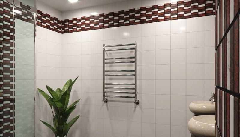 Полотенцесушитель водяной - Lemark, Status, 7.2x53.2x80 см, LM44810