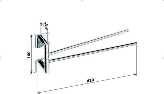 Bemeta Beta, Полотенцедержатель, 132204102