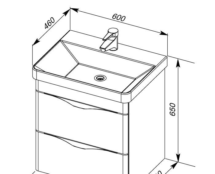Aquanet Эвора, Шкаф-зеркало, 00206551