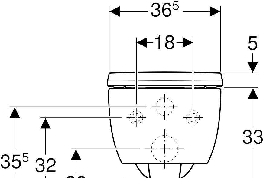 Geberit iCon, Унитаз подвесной, 500.784.01.1