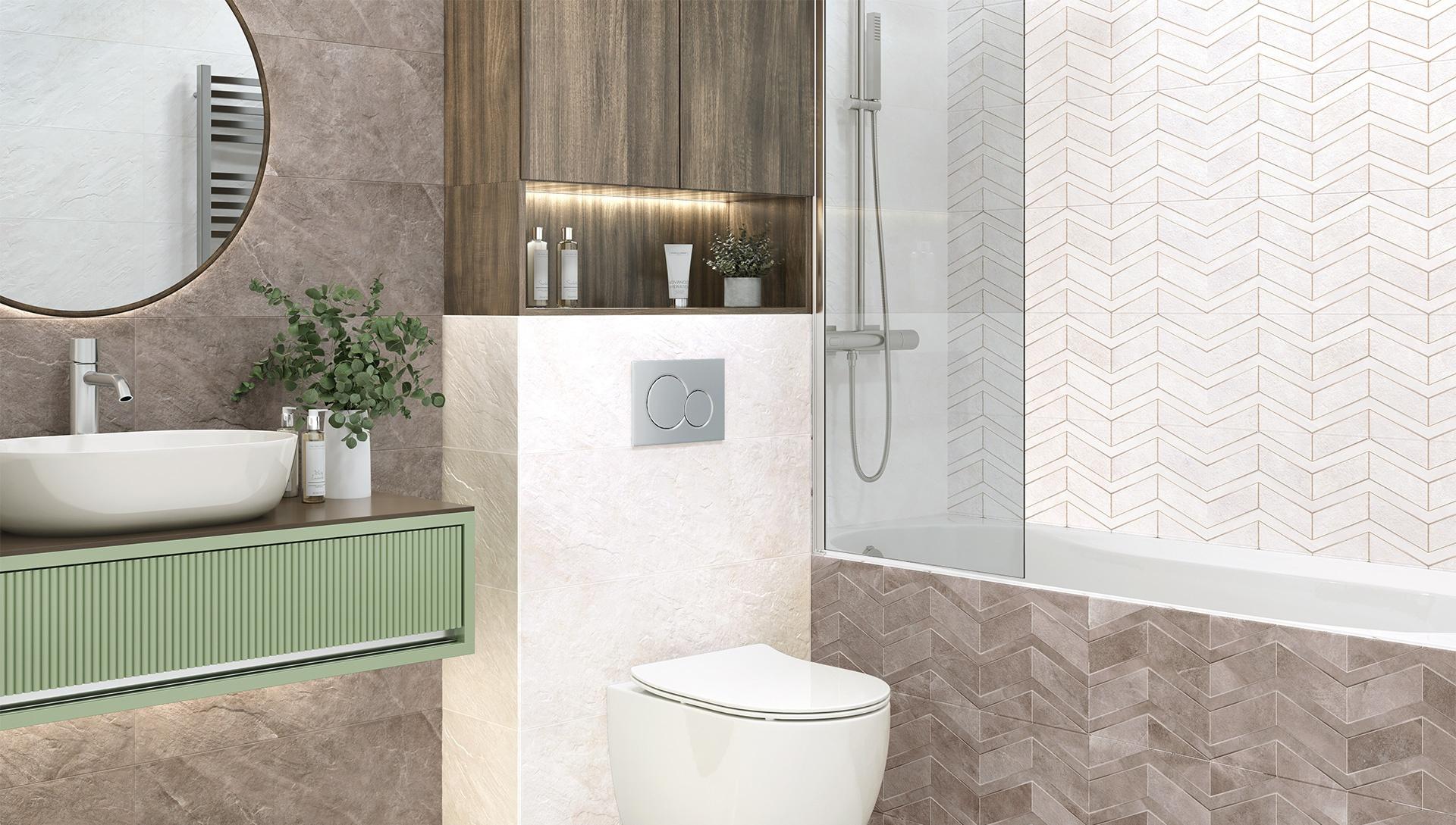 Картинка Delacora Evan, Настенная плитка, 24.6x74 см