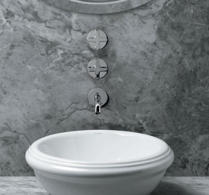 Раковина - Azzurra, Jubilaeum, 45x45x18 см, JULA04518000BI/(JUB50/APP bi)*0