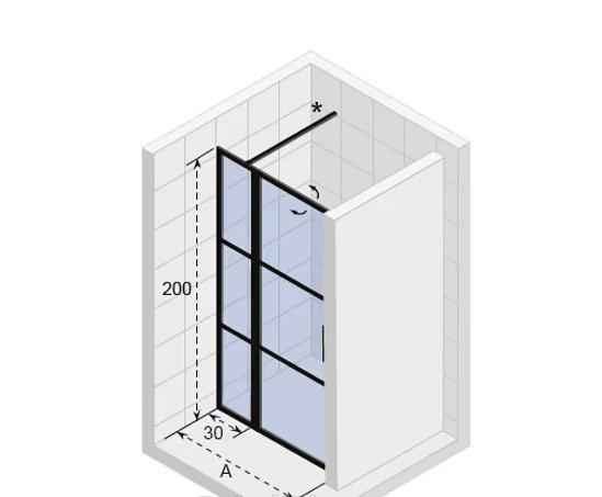 Душевая дверь - Riho, Grid, 120x200 см, GB1120000 / GB104 GB1120000 / G004005121