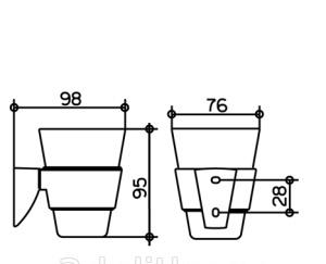 Keuco Edition 200, Стакан, 20050019000