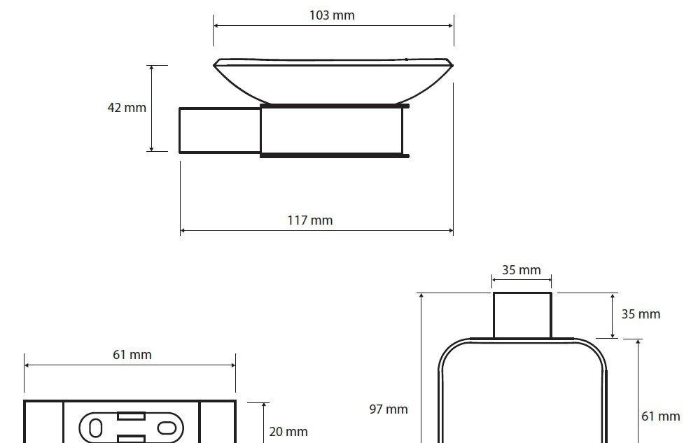 Bemeta Nero, Мыльница, 135008020