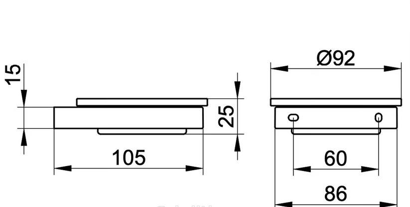 Keuco Edition 90, Мыльница, 19155019000 / 19155 019000