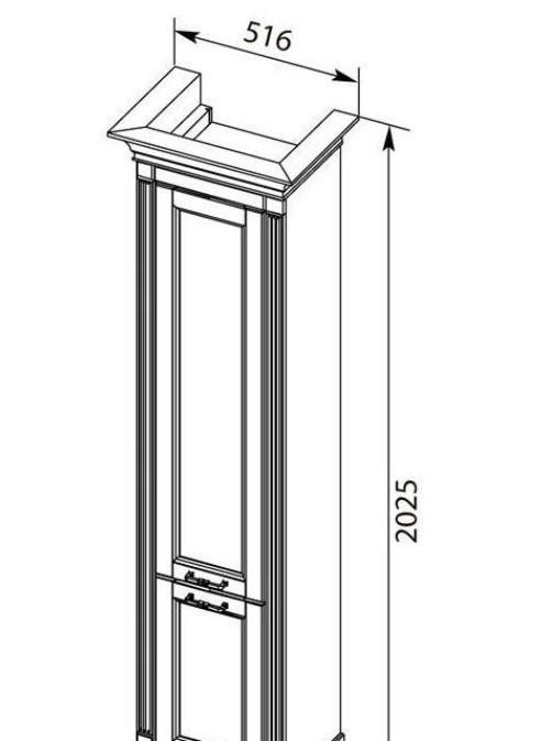 Aquanet селена, Шкаф-пенал, 00239274