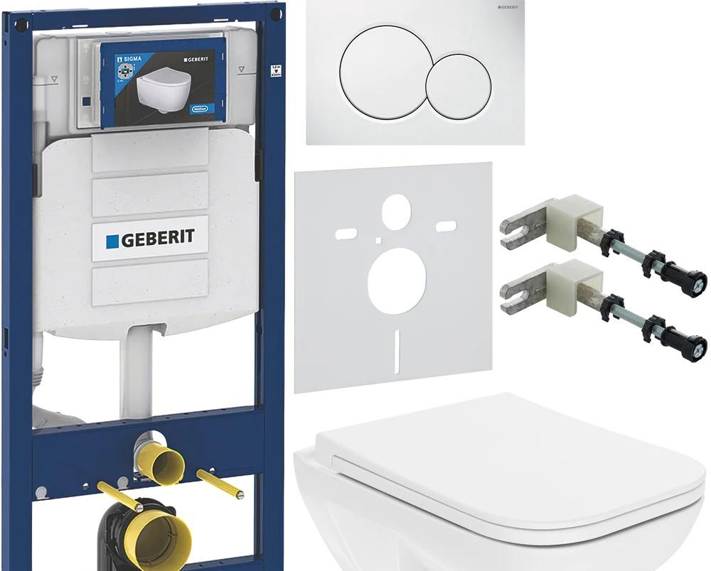 Geberit без коллекции, Унитаз подвесной с инсталляцией и кнопкой, QDRSLCC01151022