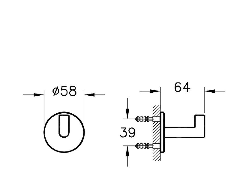 Vitra Origin, Крючок, A4488436