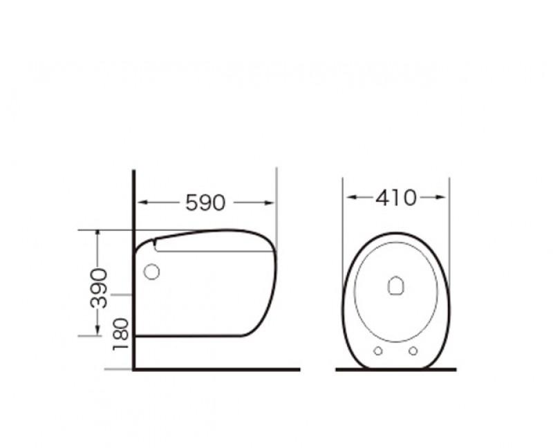 Grossman без коллекции, Унитаз подвесной, GR-4442
