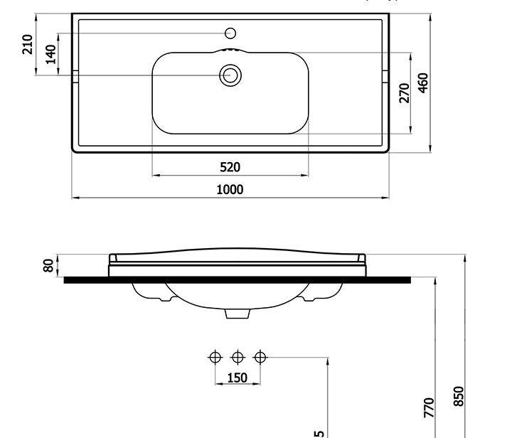 Cezares без коллекции, Раковина, CZR-ELT-100-LVB