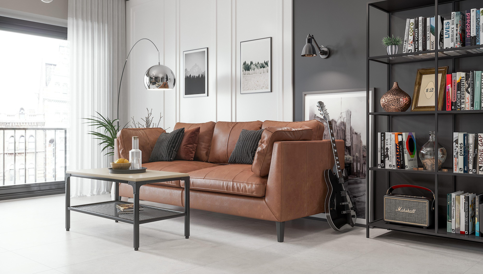 Картинка Creto Cemento Sassolino, Керамогранит, 60x60 см