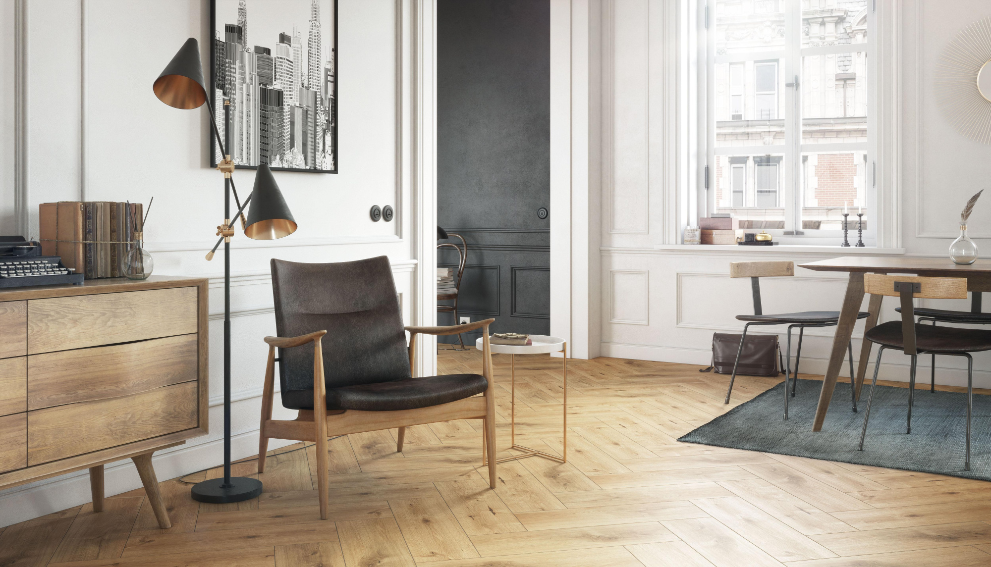 Картинка Cersanit Sandwood, Напольная плитка, 18.5x59.8 см