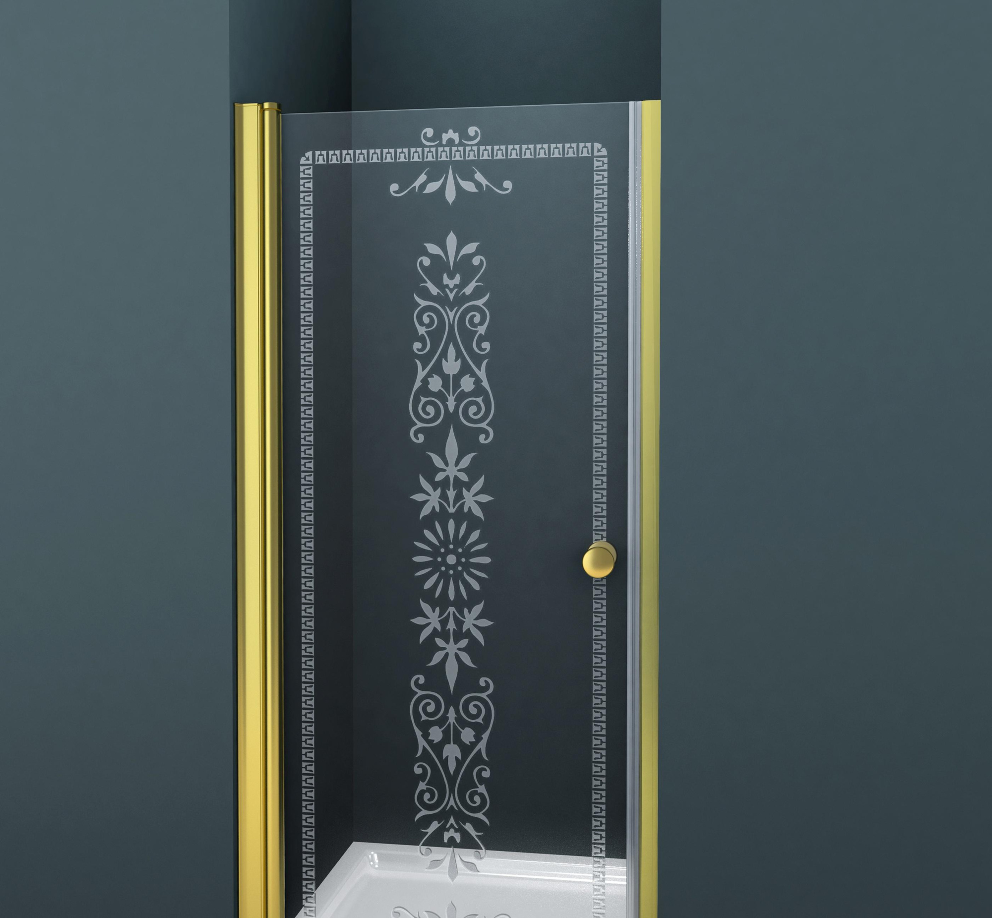 Душевая дверь - Cezares, Royal Palace, 90x195 см, ROYAL PALACE-A-B-1-90-CP-G