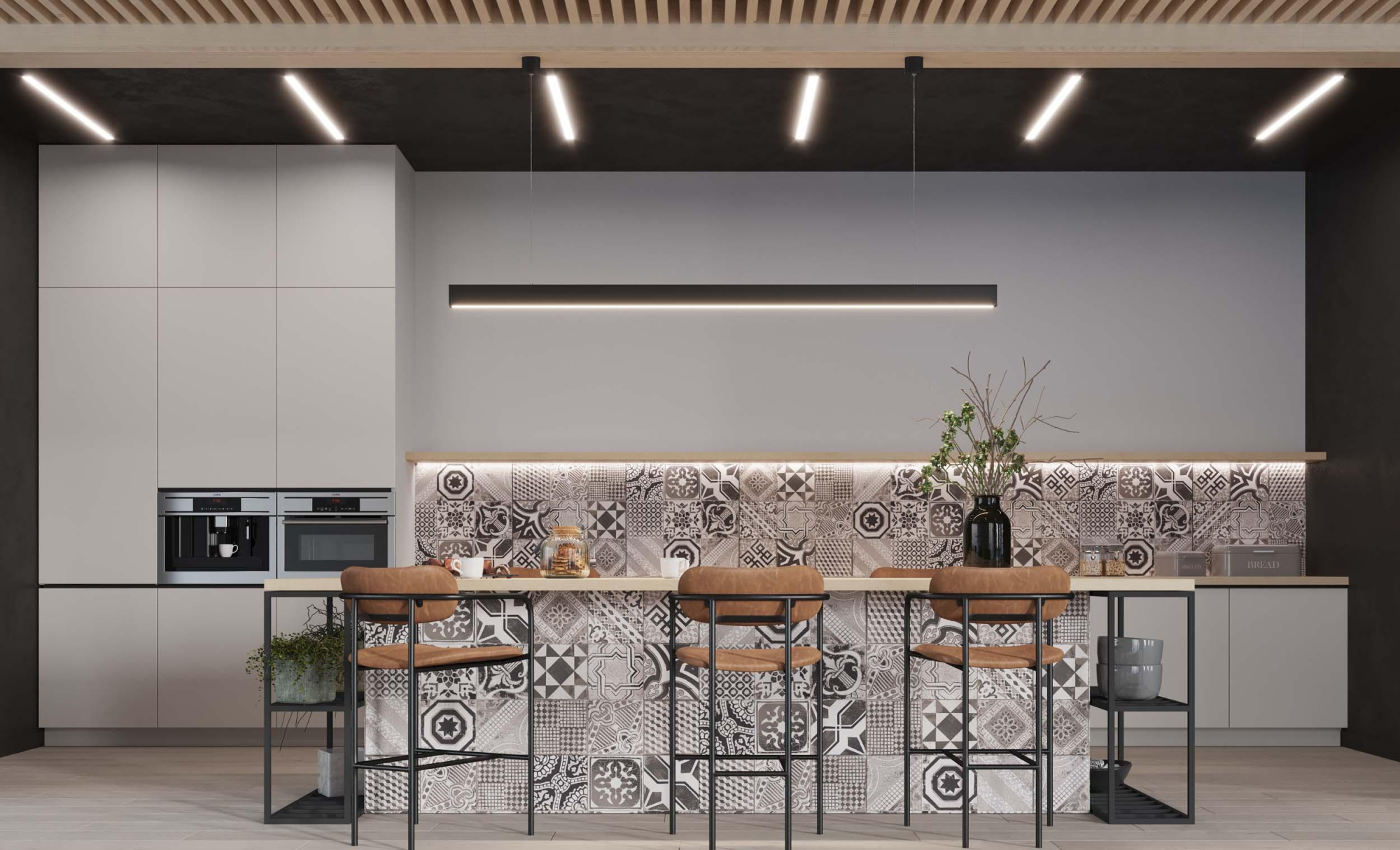 Картинка Estima Classic Wood, Керамогранит, 19.4x120 см