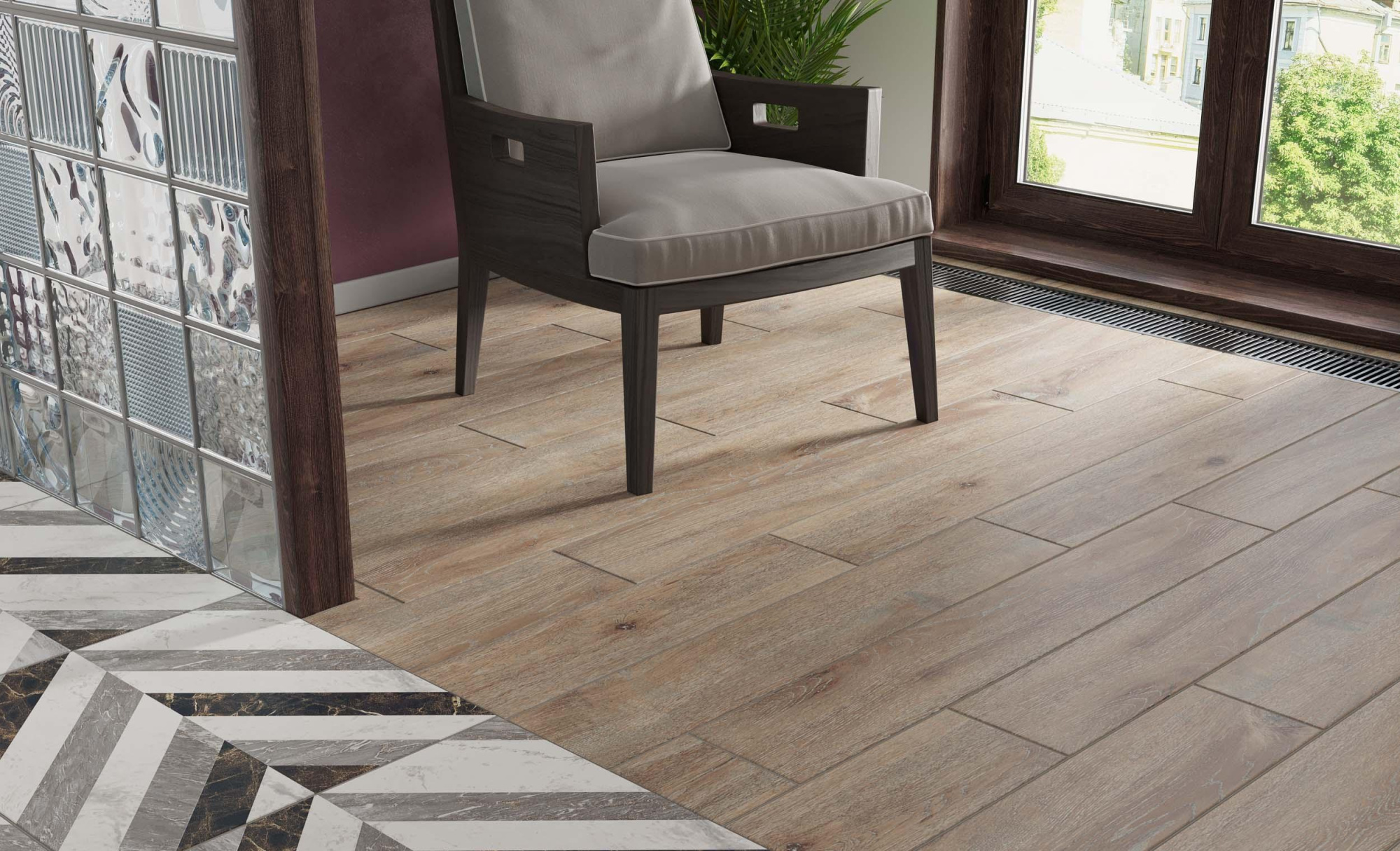 Картинка Ametis Daintree, Керамогранит, 19.4x120 см