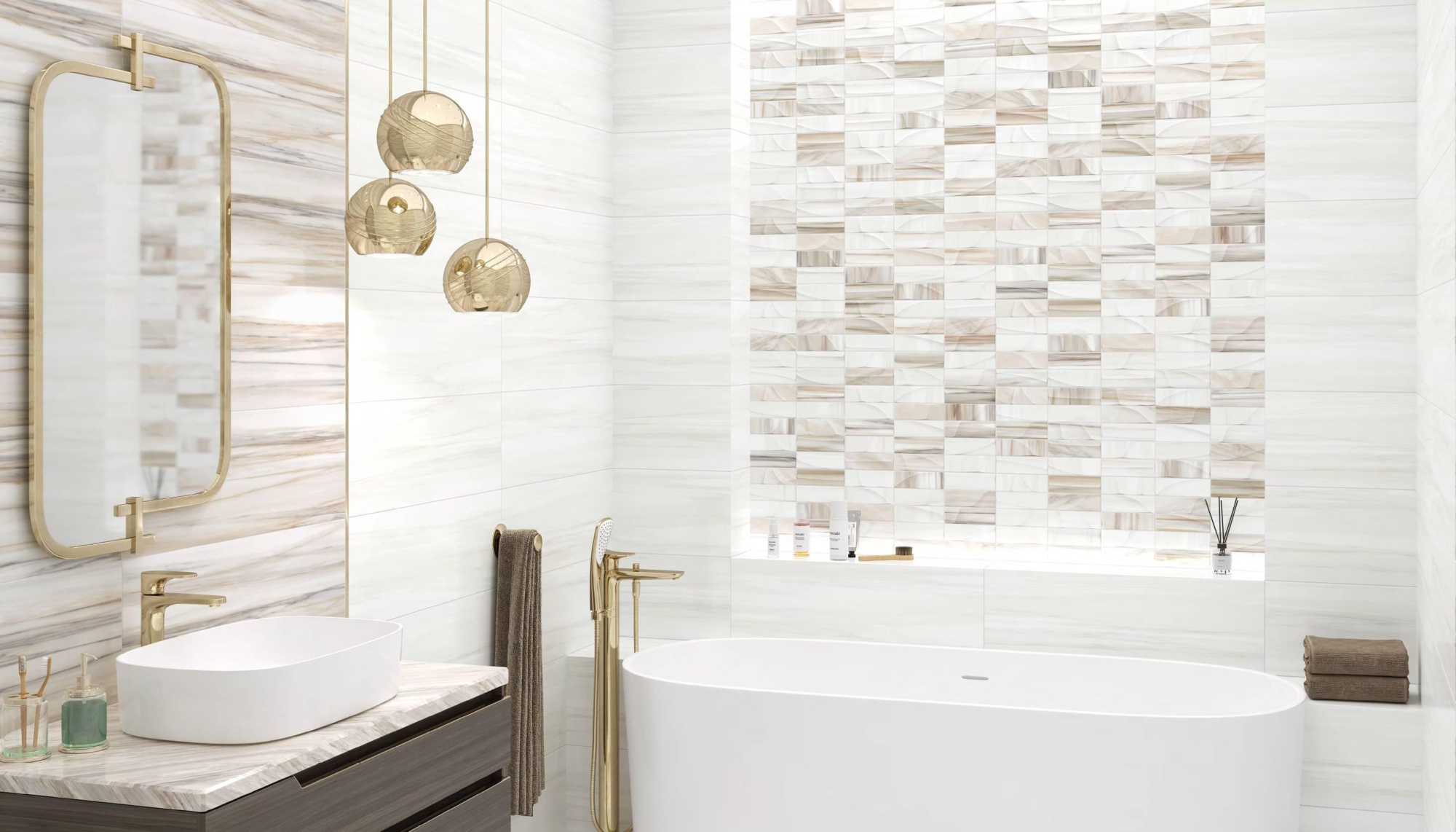 Картинка Delacora Palissandro, Настенная плитка, 24.6x74 см