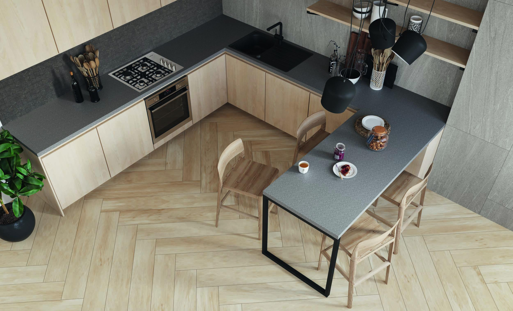 Картинка Estima Gabbro, Керамогранит, 80x160 см