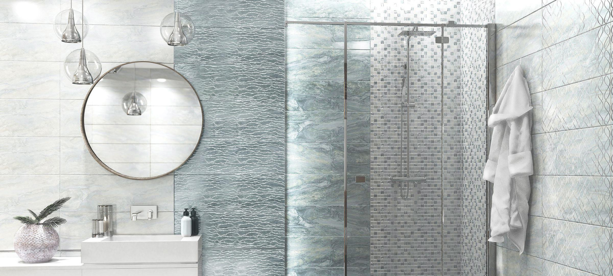 Картинка Delacora Crystal, Декор, 24.6x74 см